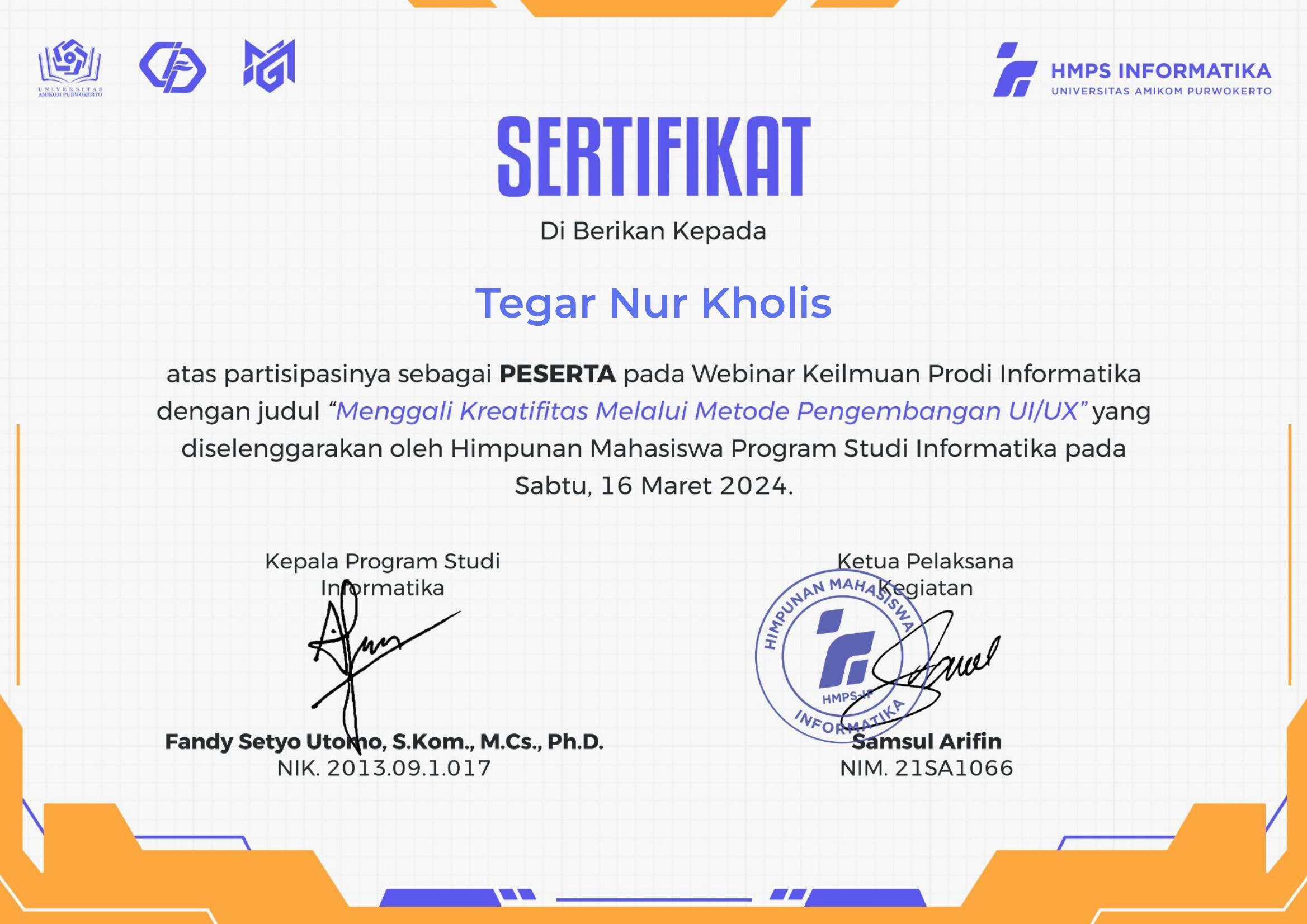 Project Event Landing Page